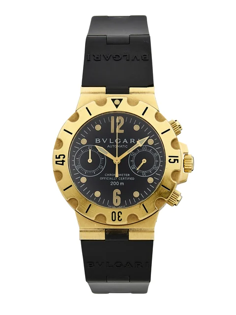 Bulgari BULGARI REF. SC.38G, SCUBA CHRONOGRAPH; YELLOW GOLD kol saati