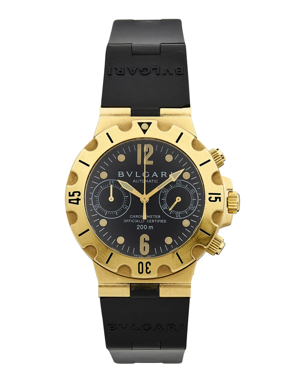 Bulgari BULGARI REF. SC.38G, SCUBA CHRONOGRAPH; YELLOW GOLD kol saati