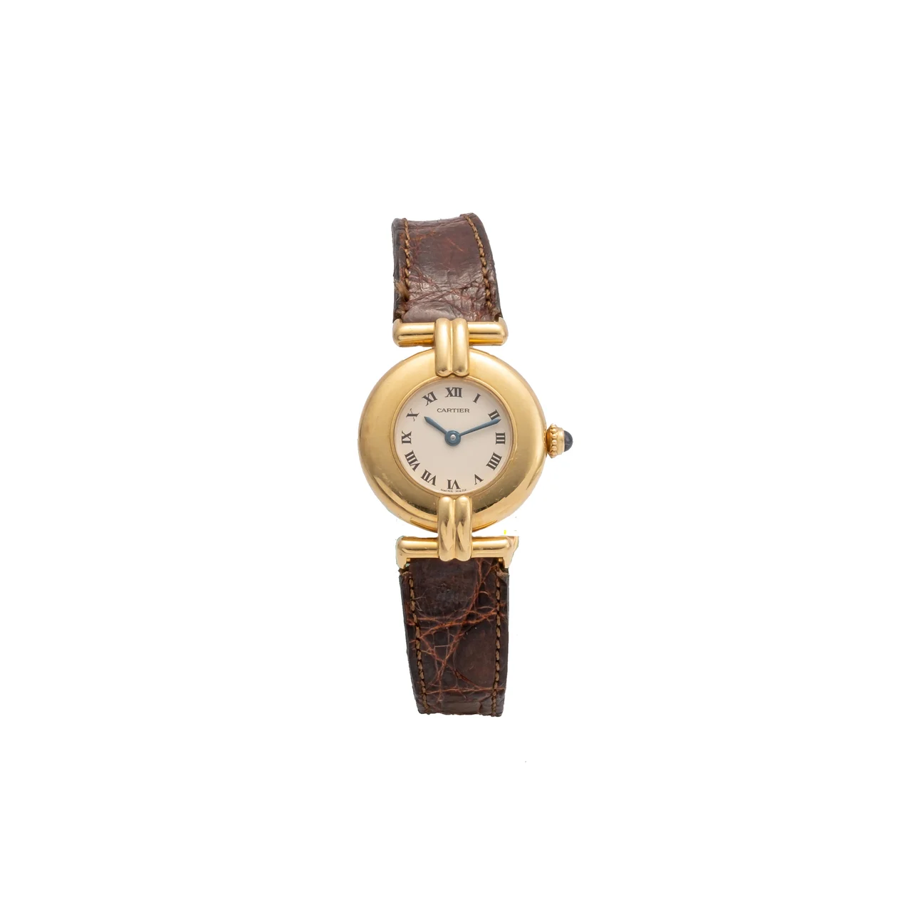 Cartier Ref. 4120, quartz, silver dial; “Vendôme”; 18K yellow gold kol saati