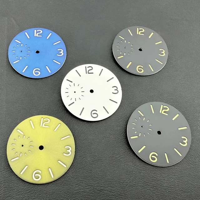Tandorio Watch accessories 37mm dial suitable for eta6497/ seagull st3600 mechanical movem