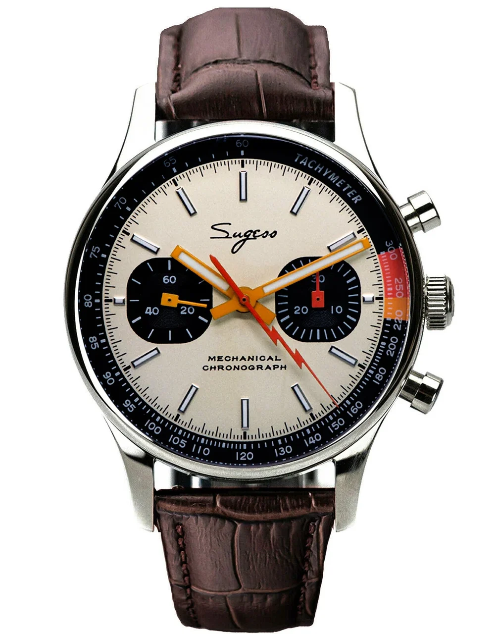 Sugess Chrono Heritage SUCHP005B 40 mm kol saati