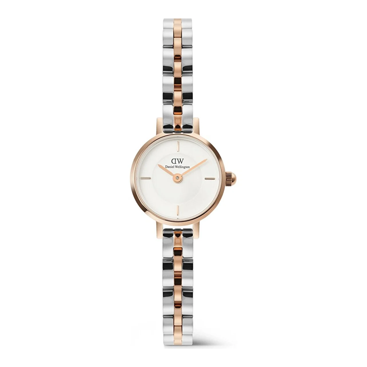 DANIEL WELLINGTON Petite Mini 3-Link Two Tone Rose G DW00600924 19 mm kol saati