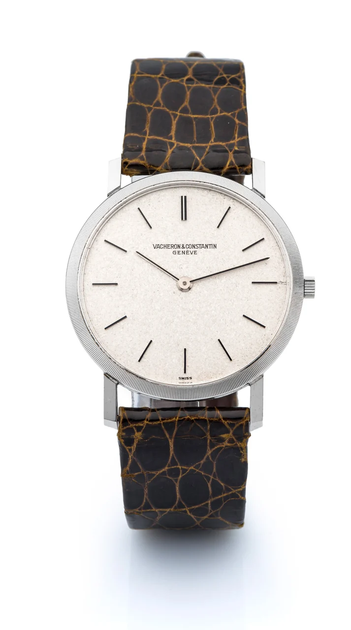 Vacheron Constantin VACHERON CONSTANTIN, REF. 6351, ULTRA THIN A fine, elegant, thin, manual wind, 18k white gold wristwatch. kol saati