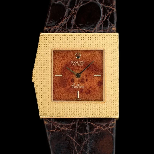 Rolex Cellini King Midas Hobnail ref.4126 Wood Dial from 197 kol saati