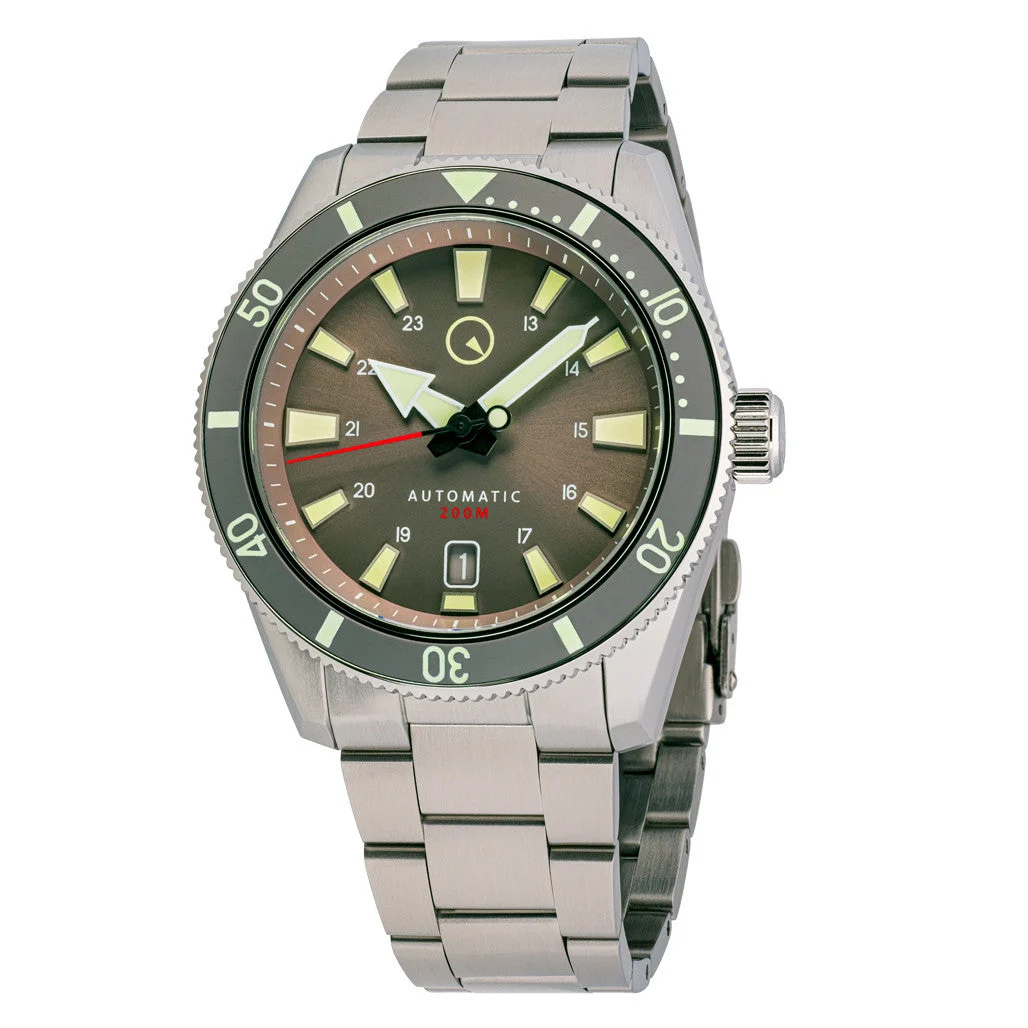 Islander Southold 42mm Automatic Dive Watch with Grey Dial #ISL-118 42 mm kol saati