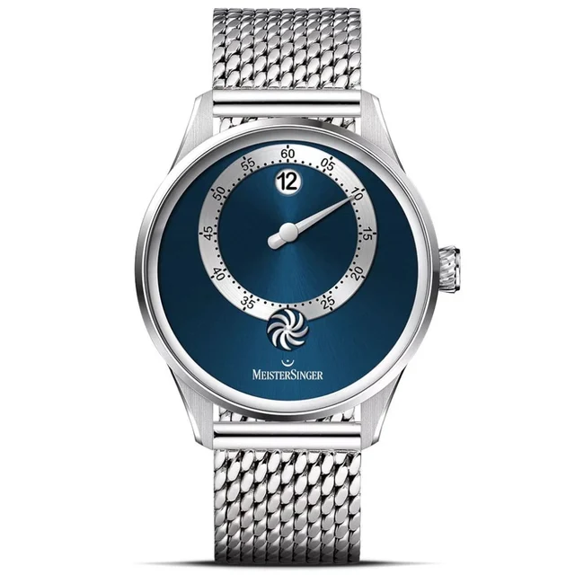 Meistersinger Panthero Jumping Hour Sunburst Blue PTJH917_MIL kol saati