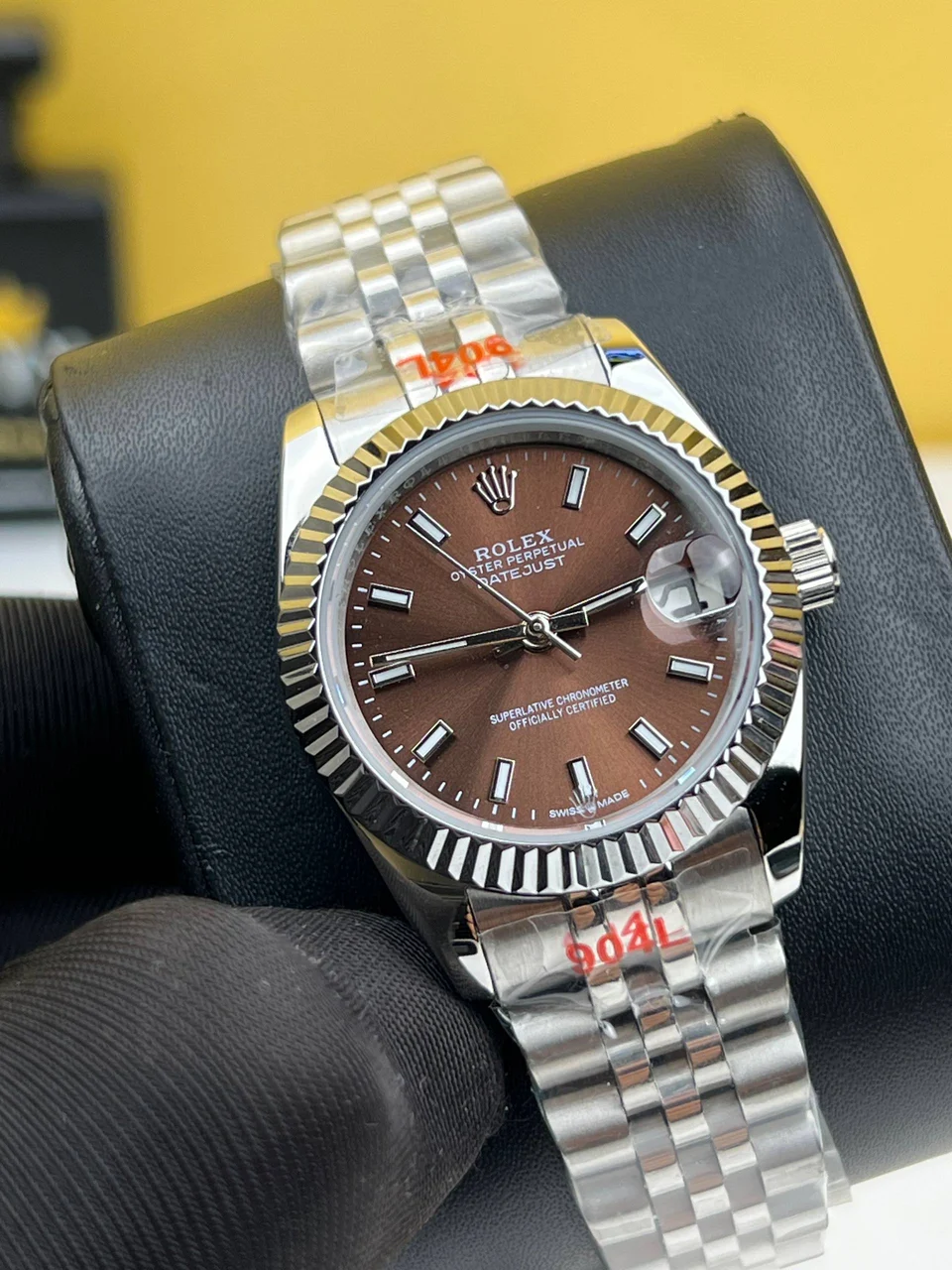 Rolex Date Just Brown Dial 31mm – Automatic 31 mm kol saati