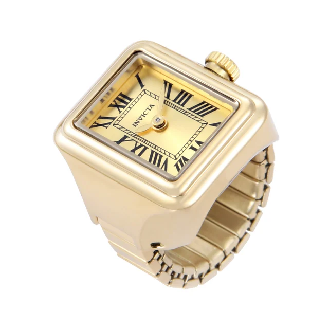 Invicta Mini Angel Ring Watch - 18mm. Gold (49895) kol saati