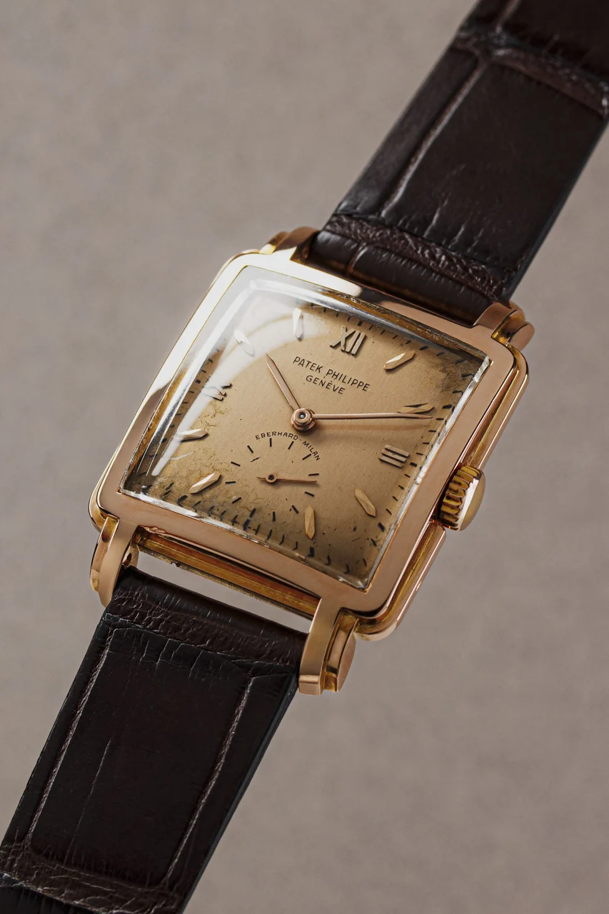 Patek Philippe Ref. 2436 18K rose gold 38 mm kol saati