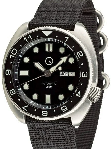 Islander Automatic Dive Watch with AR Double Dome Sapphire Crystal, and Luminous Dual-Time Bezel Insert #ISL-11 47 mm kol saati