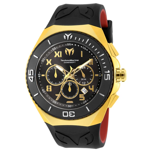 Technomarine Manta Ocean Watch - 48mm. Black, Red (TM-215066) kol saati