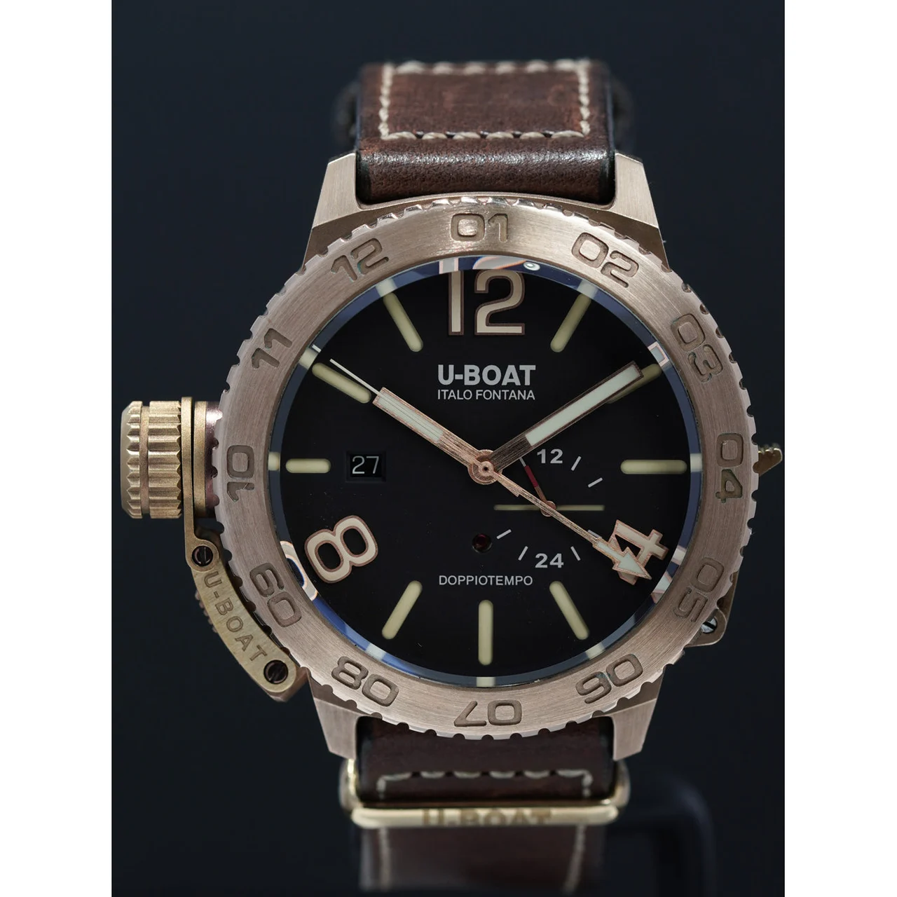 U-Boat Doppiotempo Bronzo 46mm 210009N30902 46 mm kol saati