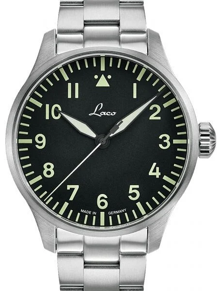Laco ROM Type A Dial Automatic Pilot Watch, Sapphire Crystal #861895 kol saati