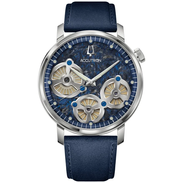 Accutron Forged Carbon Blue 26A215 kol saati