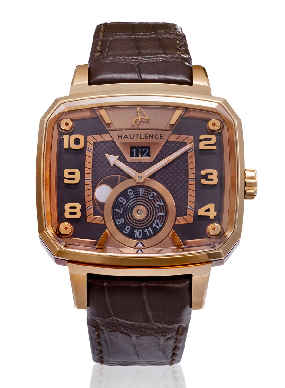 Hautlence HAUTLENCE REF. MTE002236, DESTINATION 04, 18K PINK GOLD AND TITANIUM kol saati