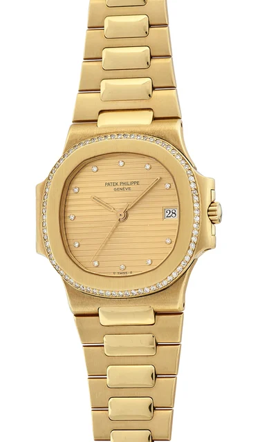 Patek Philippe PATEK PHILIPPE REF. 3800/002, NAUTILUS, SELF-WINDING, 18K YELLOW GOLD AND D