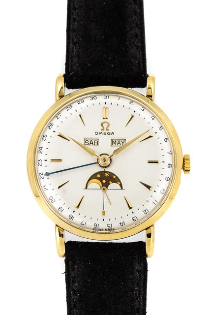 OMEGA Cosmic Moon Ref. 2473 18k gold kol saati