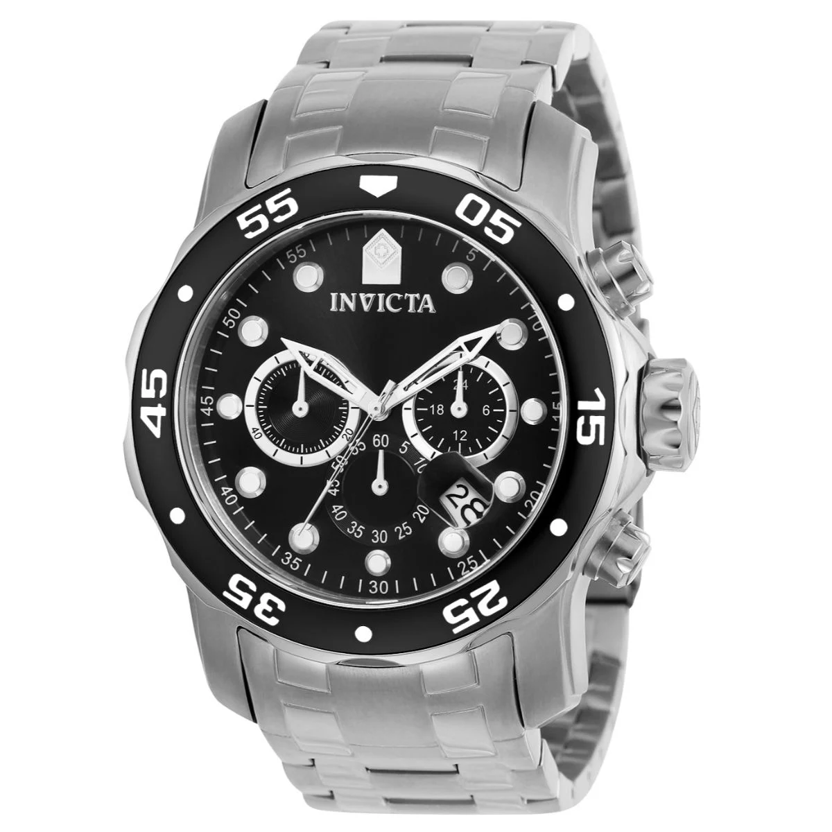 Invicta Pro Diver SCUBA Watch - 48mm. Steel (0069) 48 mm kol saati