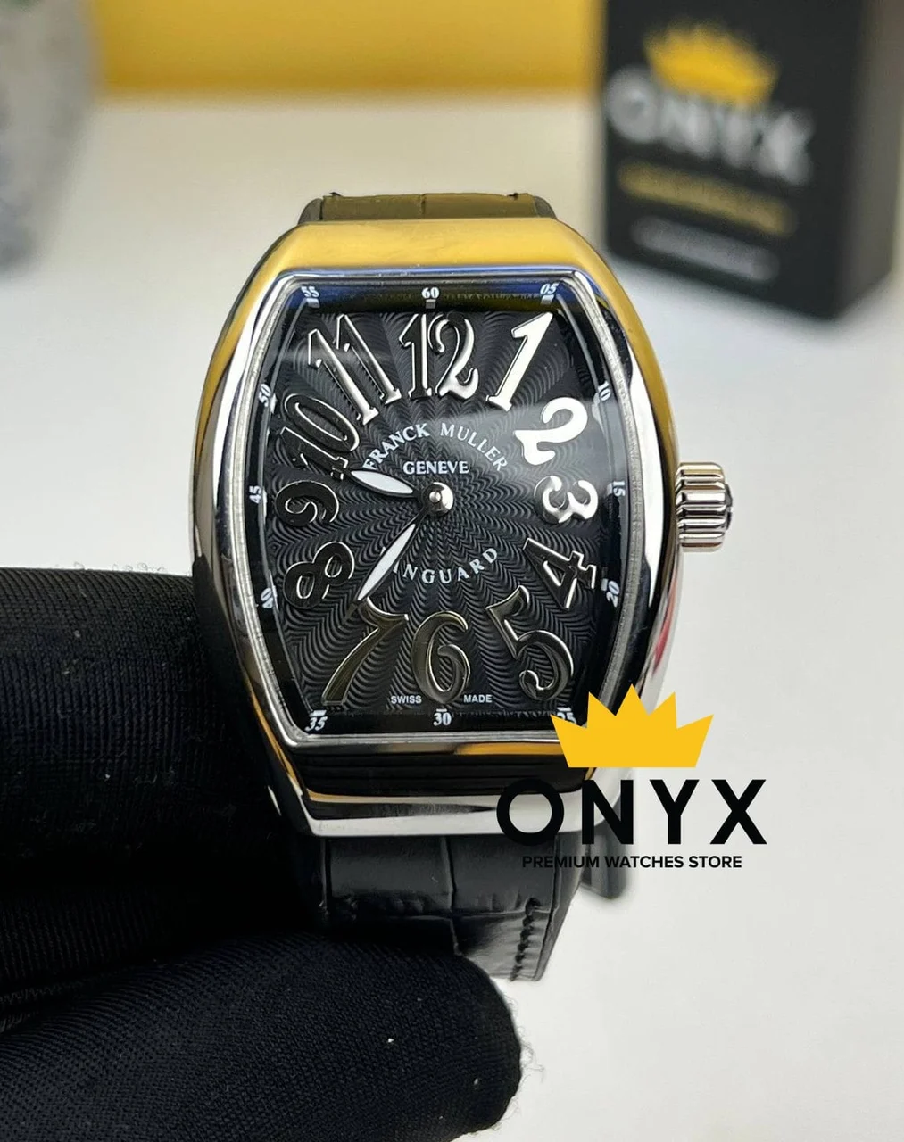 Franck Muller Vanguard 32mm Black Dial Quartz Franck Muller Vanguard Lady 32mm Black Dial Quartz 32 mm kol saati