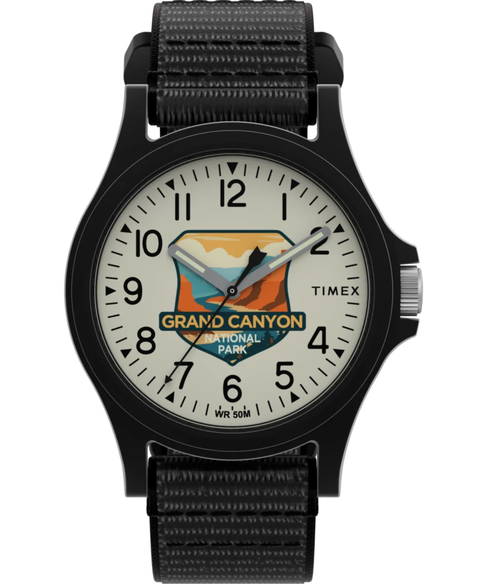 Timex Grand Canyon National Park 40mm Fabric Strap Watch TW2Y32300 40 mm kol saati