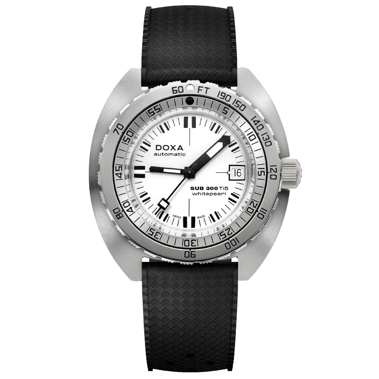 Doxa SUB 300 Ti5 WhitePearl 823.50.011.20 kol saati