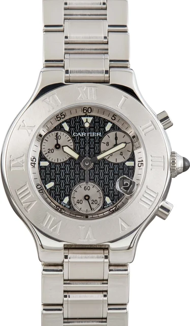 Cartier Must 21 Chronoscaph W10172T2 Stainless Steel kol saati