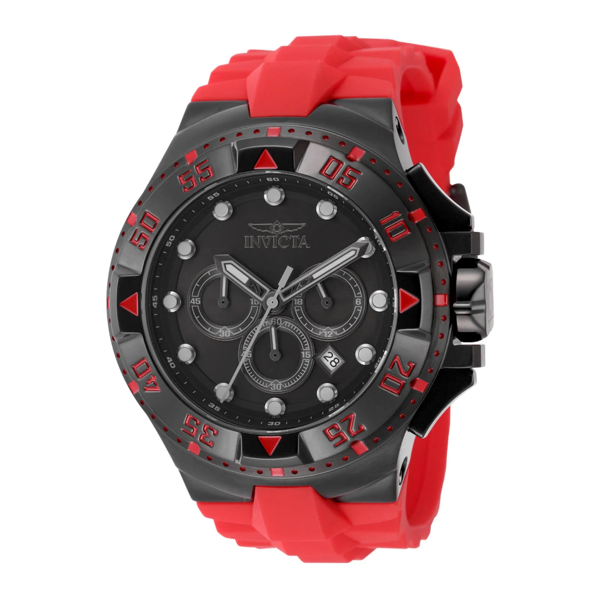 Invicta Excursion Kodar Watch - 50mm. Red (48540) 50 mm kol saati