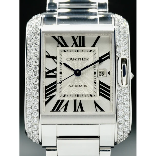 Cartier Tank Anglaise Medium Automatic Watch WT100009 210000014100 kol saati