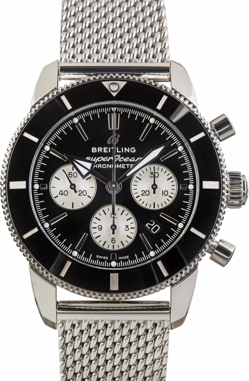 Breitling Superocean Chronograph 44 Black Dial AB0162121B1A1 44 mm kol saati