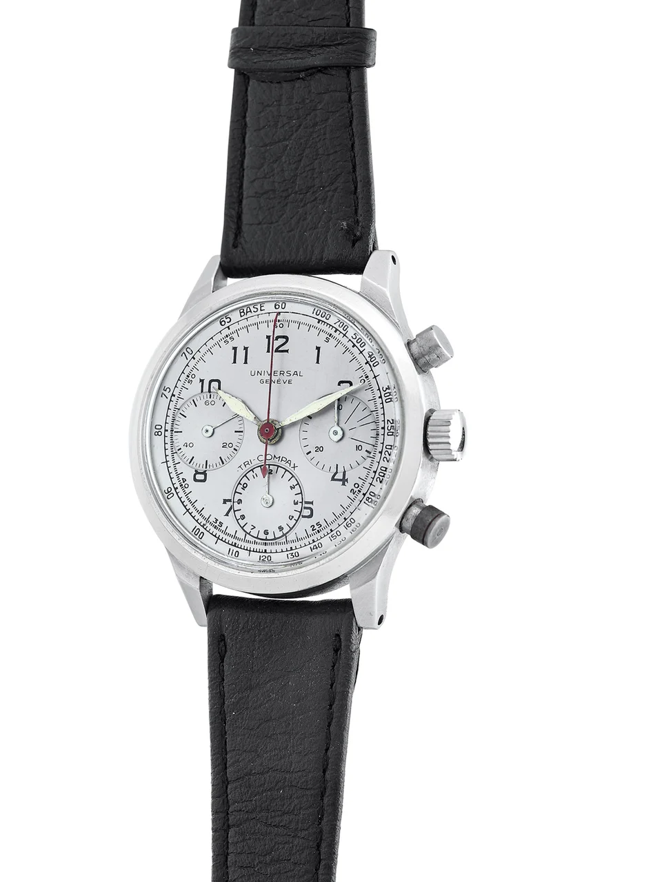 Universal UNIVERSAL REF. 22410, TRICOMPAX CHRONO STEEL kol saati