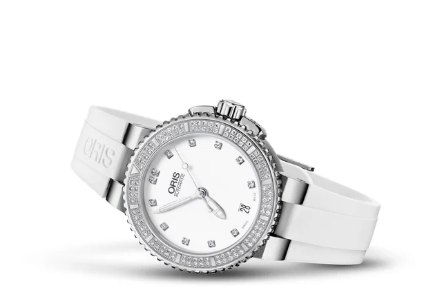 Oris Aquis Date Diamonds 01 733 7652 4991-07 4 18 31 kol saati
