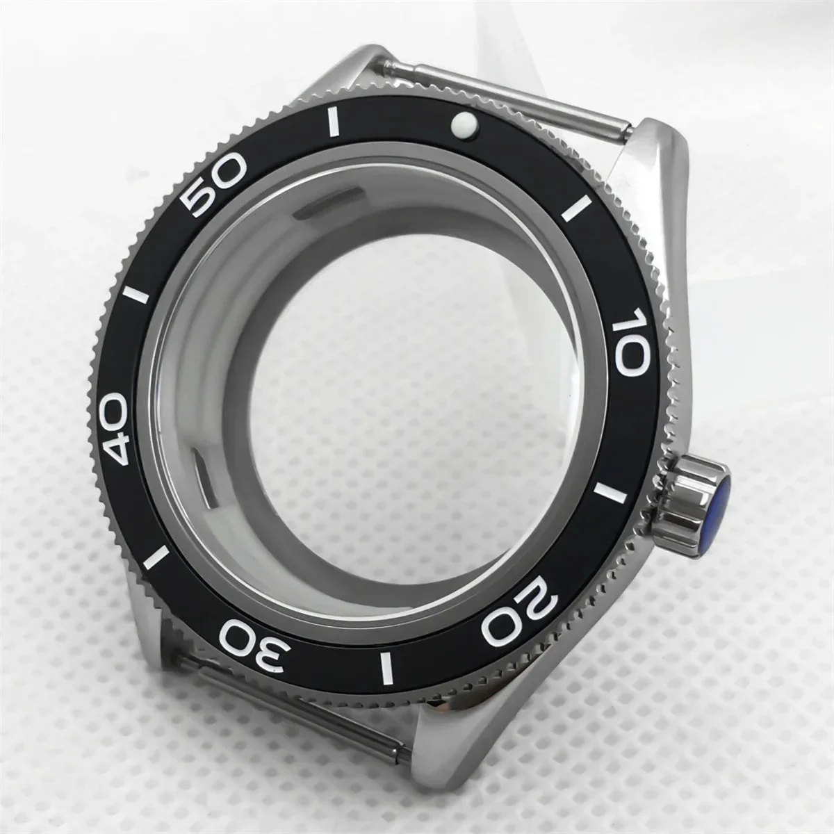 Tandorio Fifty Fathom Case 41.5mm stainless steel case ceramic bezel sapphire glass with NH35 36 NH34 ETA2824 PT5000 movement watch replacementparts 14:29#A;200000046:201718821#ETA2824 PT5000 41.5 mm kol saati