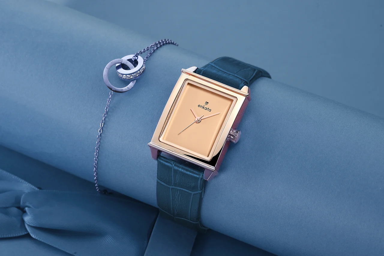 Enkatawatches Phoenix II Rg Blue L 27 mm kol saati