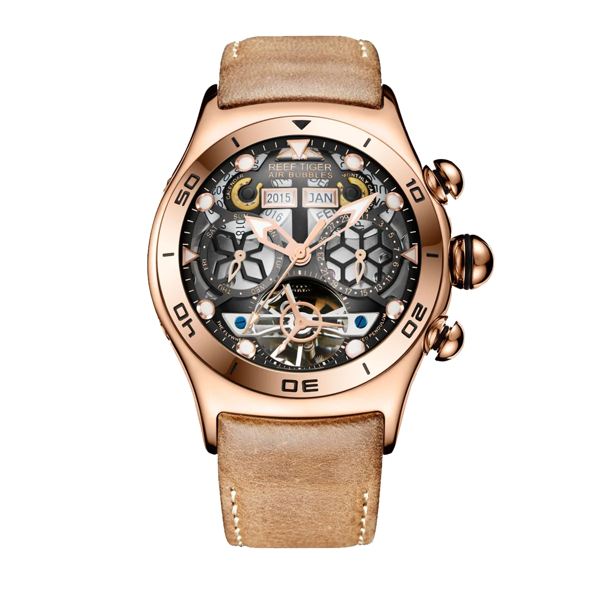 Reef Tiger Air Bubble RGA703-03-3 44 mm kol saati