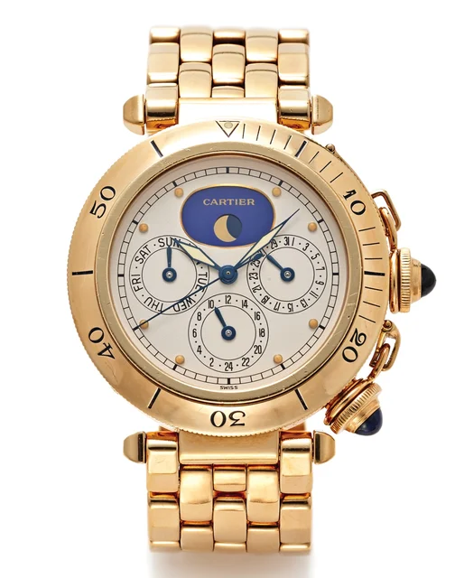 Cartier Pasha Two-time Zone 1988 kol saati