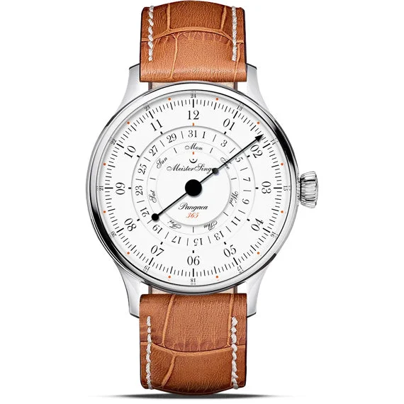 Meistersinger Pangaea Day Date 365 - White PDD365901 40 mm kol saati