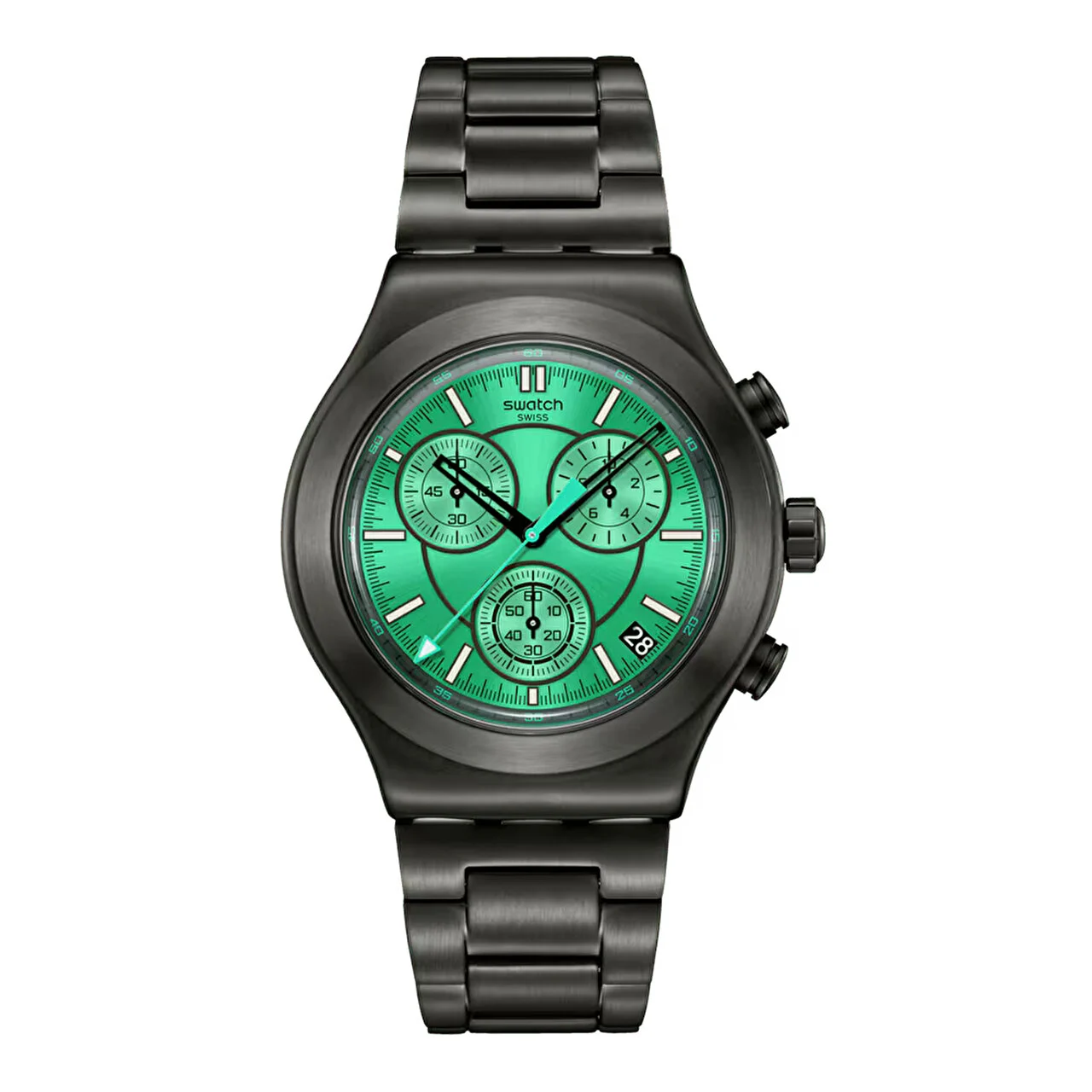 Swatch YVM405G YVM407G 43 mm kol saati