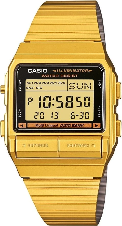 Casio Databank DB-380G-1DF 33.3 mm kol saati