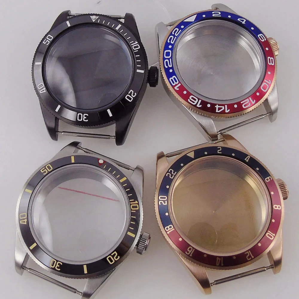 Tandorio Watches Dive Watch Case BB58 Mod 20BAR Waterproof Dome Sapphire Glass 39mm Black Bay Watch Case for NH34 NH35 NH36 NH70 ETA2824 PT5000 Watch Parts 39mm-dive-watch-case-bb58-mod 39 mm kol saati