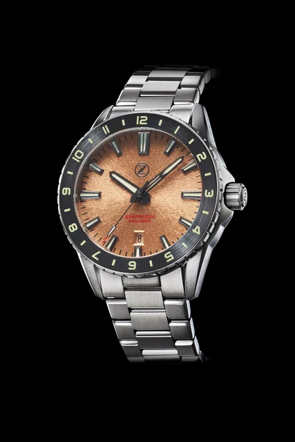 Zelos Spearfish 40mm 12Hr 'Copper' kol saati