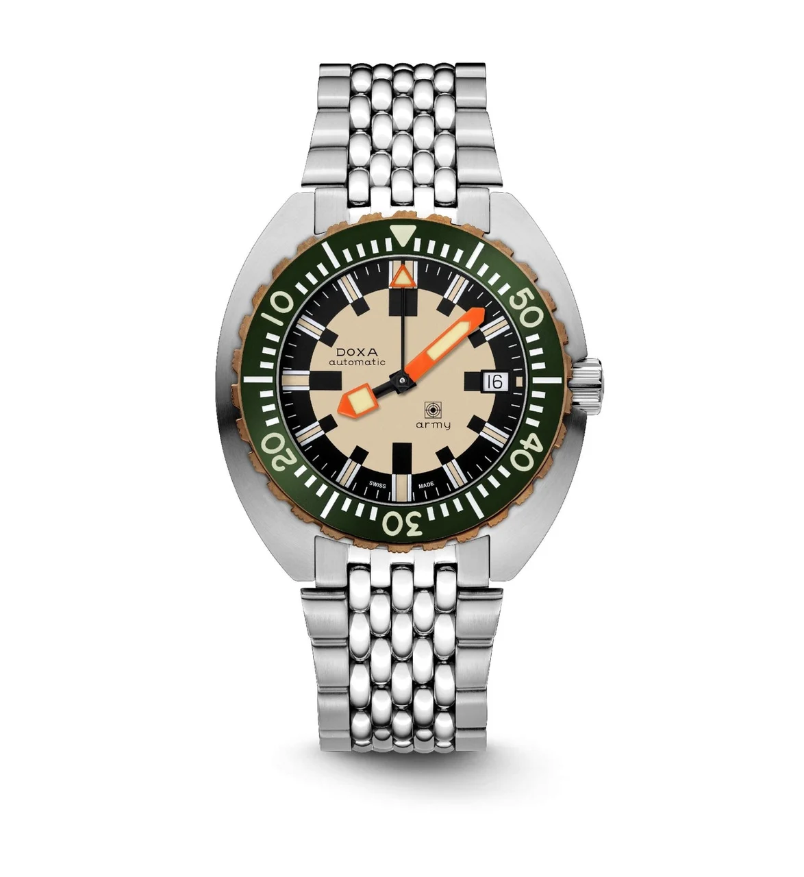 Doxa Army, bronze bezel 785.60.031.10 43 mm kol saati