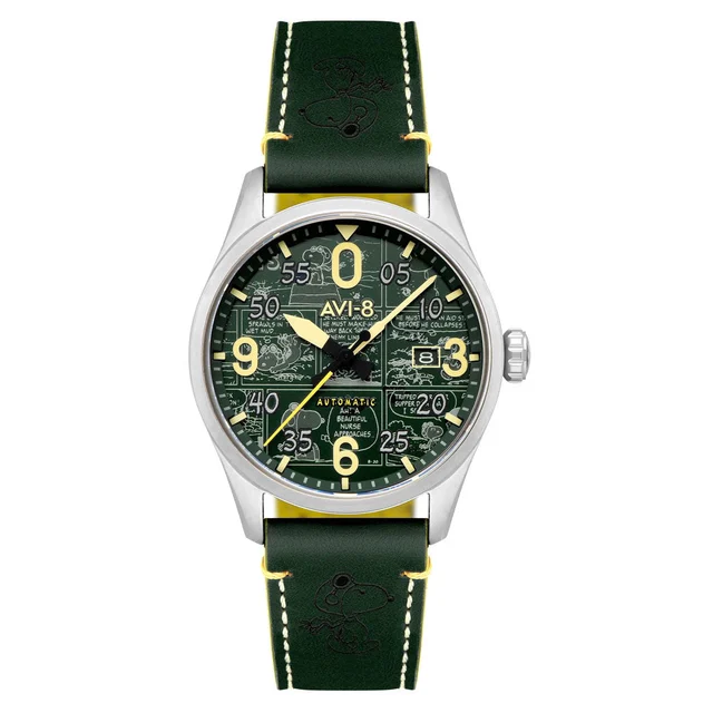 AVI-8 Peanuts Spitfire Smith Automatic Snoopy Flying Ace #AV-4134-02 kol saati