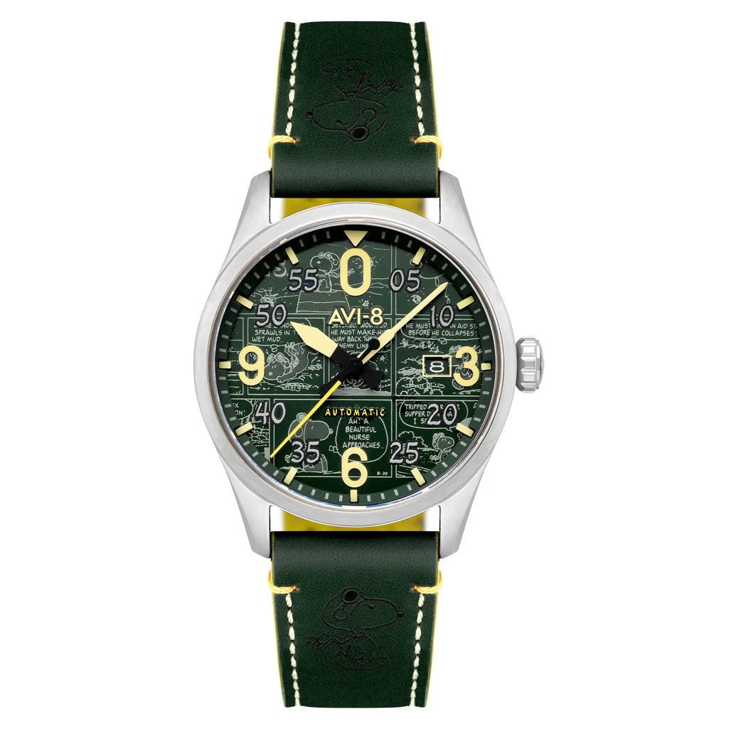 AVI-8 Peanuts Spitfire Smith Automatic Snoopy Flying Ace #AV-4134-02 kol saati