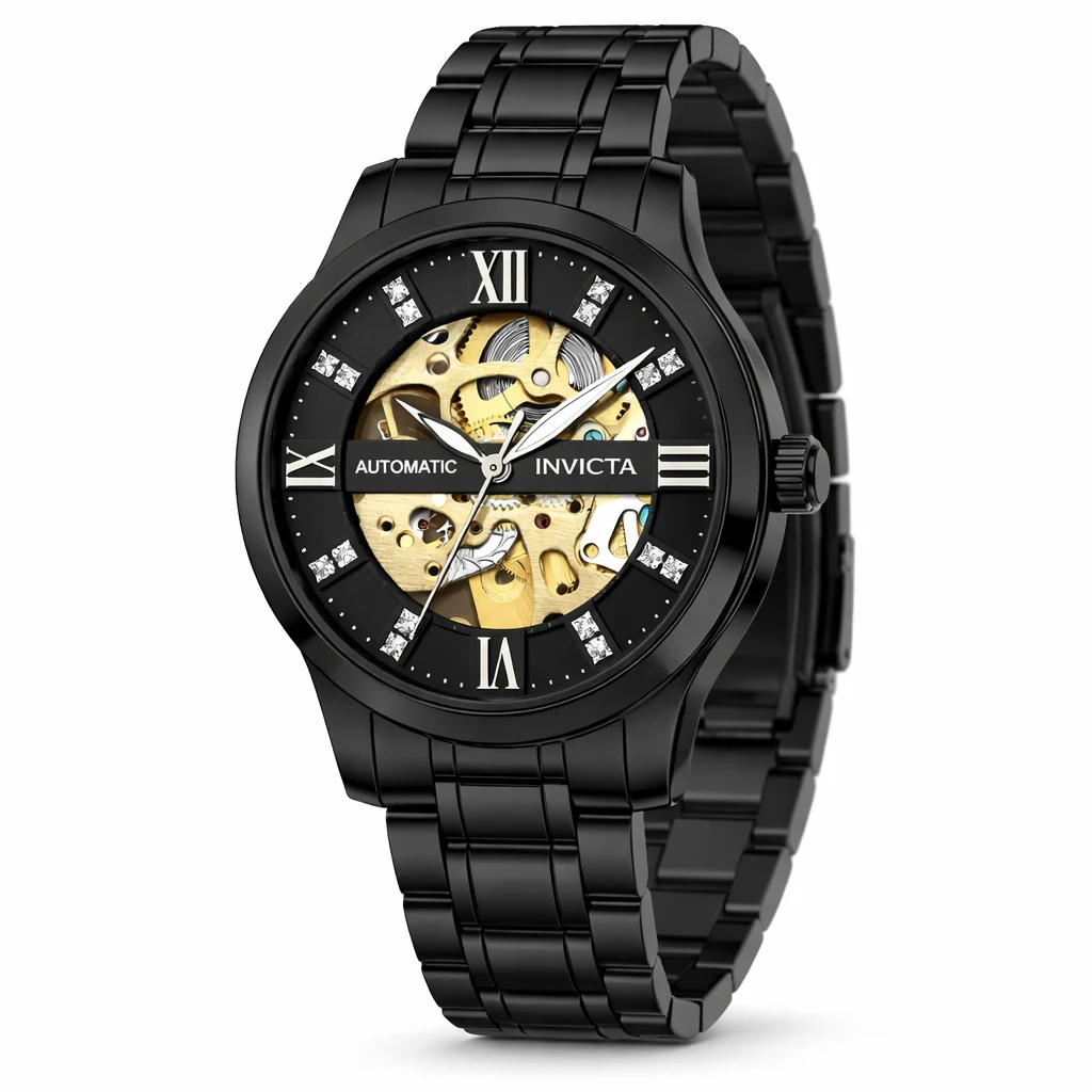 Invicta Objet D Art Automatic Watch w/ Skeleton Dial - 41mm, Black (69505) 41 mm kol saati