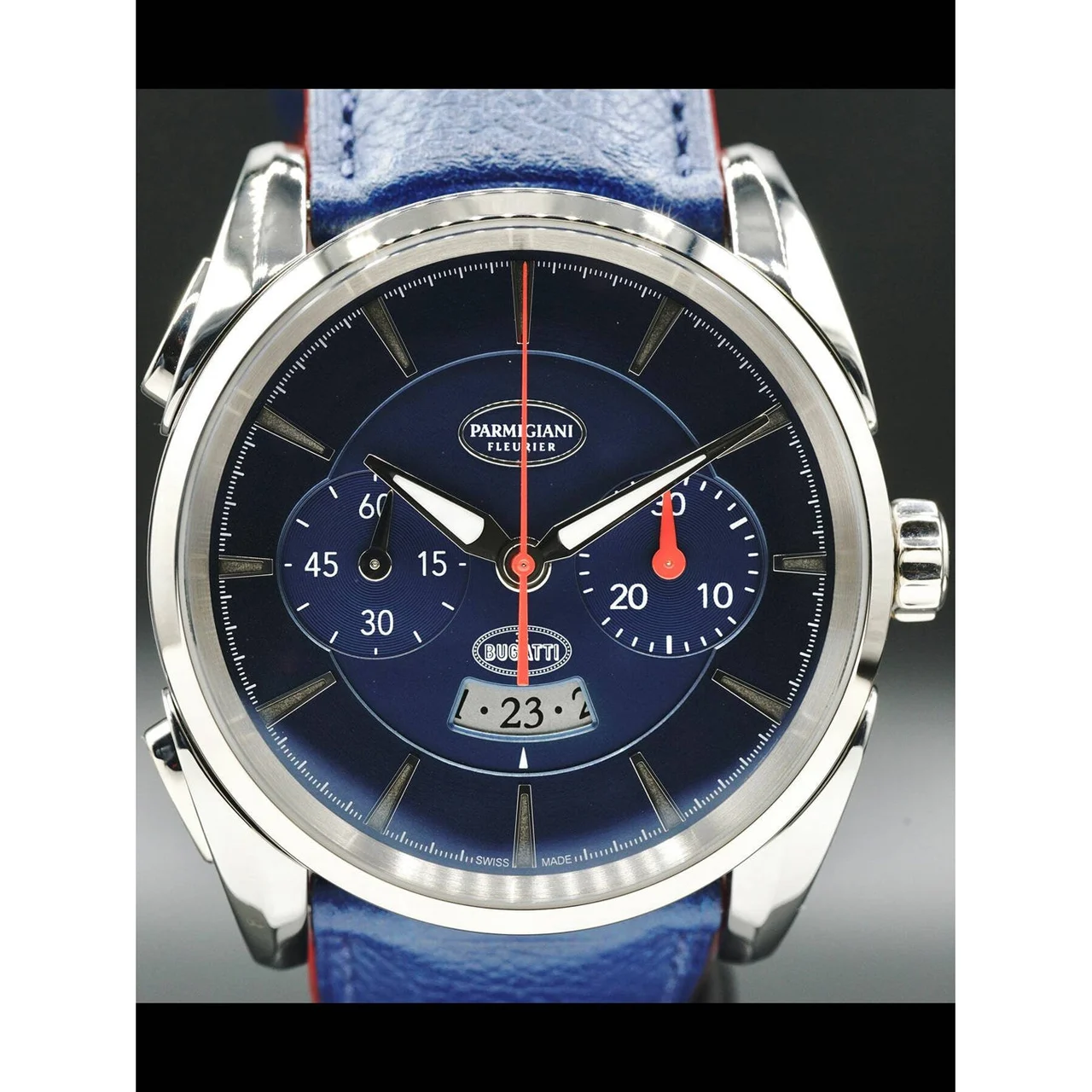 Parmigiani Fleurier Bugatti Aerolithe Titane White Gold Abyss PFC329-3400600-HE3132 210000025372 41 mm kol saati