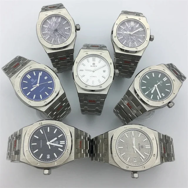 Tandorio Royal Oak AP Watch 41mm PT5000 NH35 Automatic Sapphire glass Date Luminous 10ATM