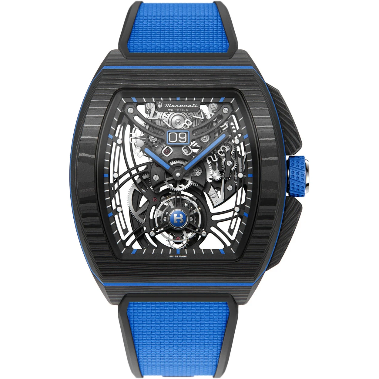 Bianchet Flying Tourbillon Grande Date Maserati Carbon CBBFTMST4 kol saati