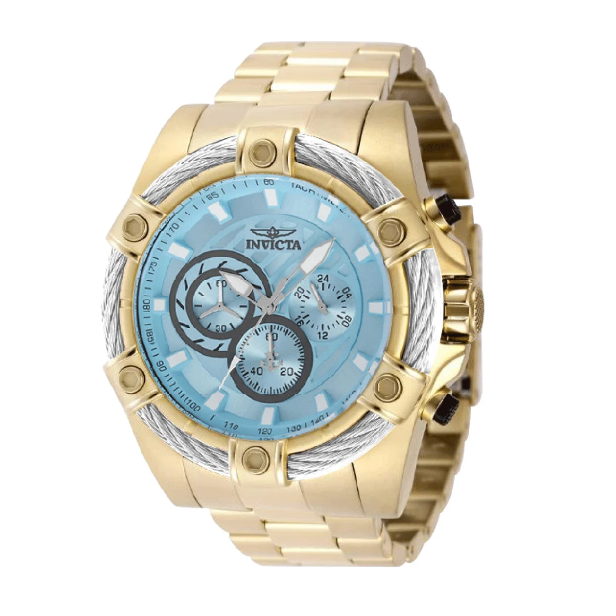 Invicta Bolt Valkir Watch - 52mm, Gold (69803) 52 mm kol saati