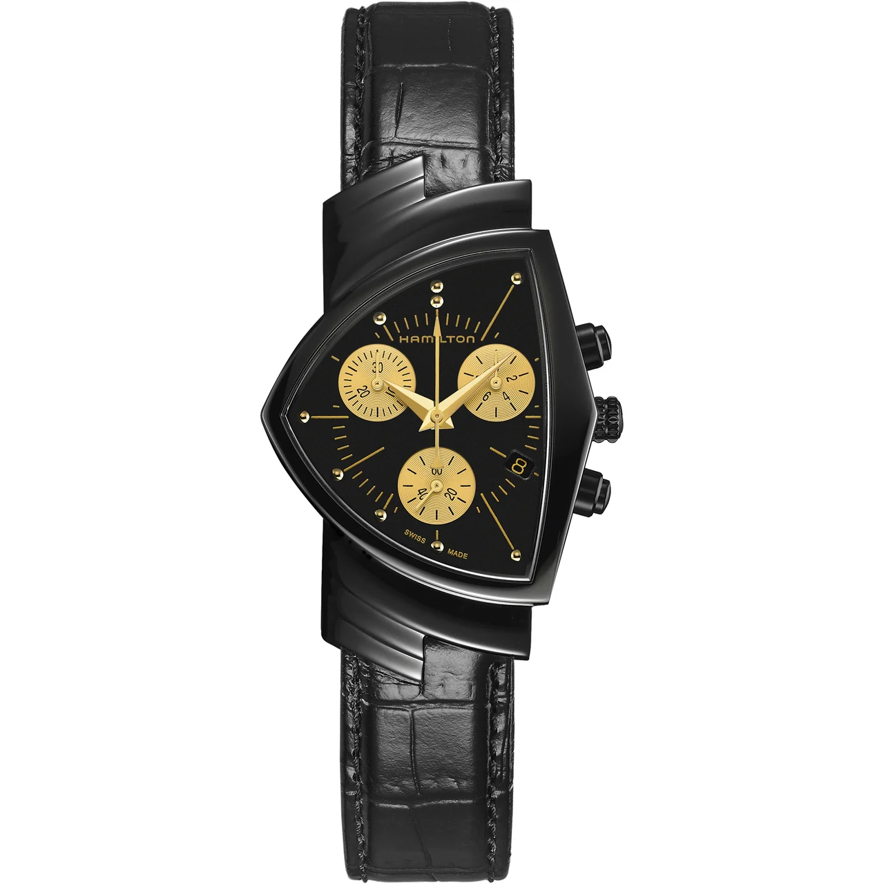 Hamilton Ventura L Chrono Quartz H24402730 32 mm kol saati