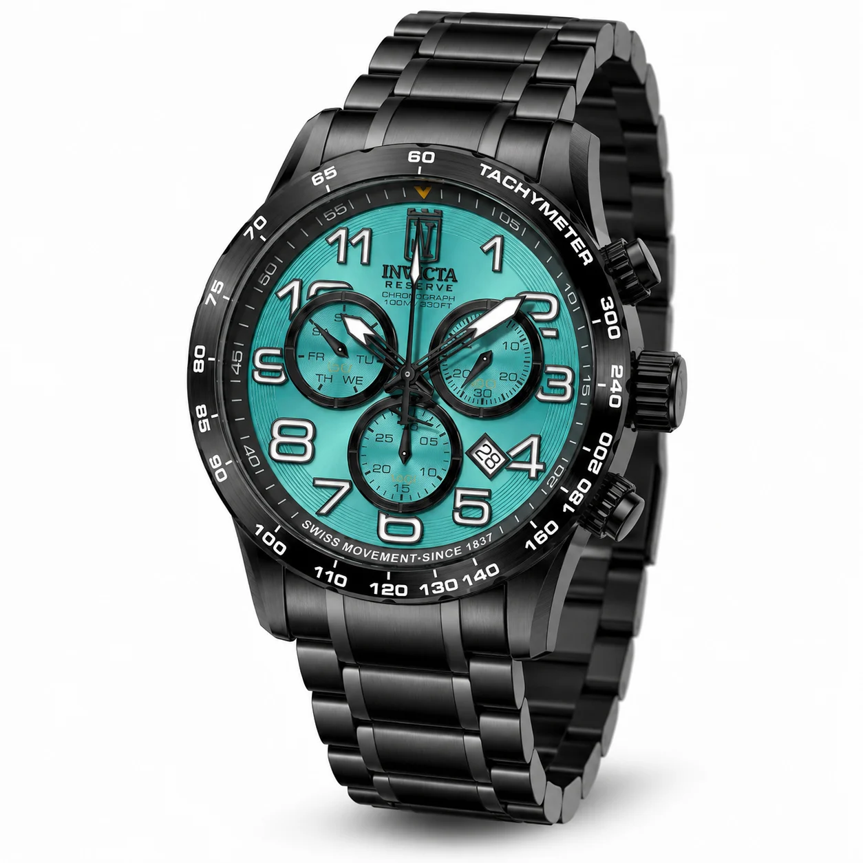 Invicta Vantore Swiss Ronda Z60 Caliber Watch - 48mm, Black (51265) 48 mm kol saati